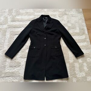 New York & Company women's Black Trench Coat